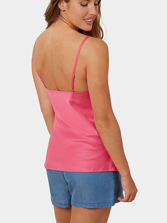 NEW GLAM SATIN satin top whit lace - 2