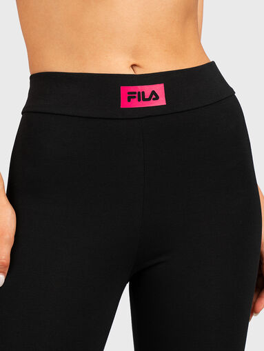 BAYONNE 7/8 black sports leggings - 4