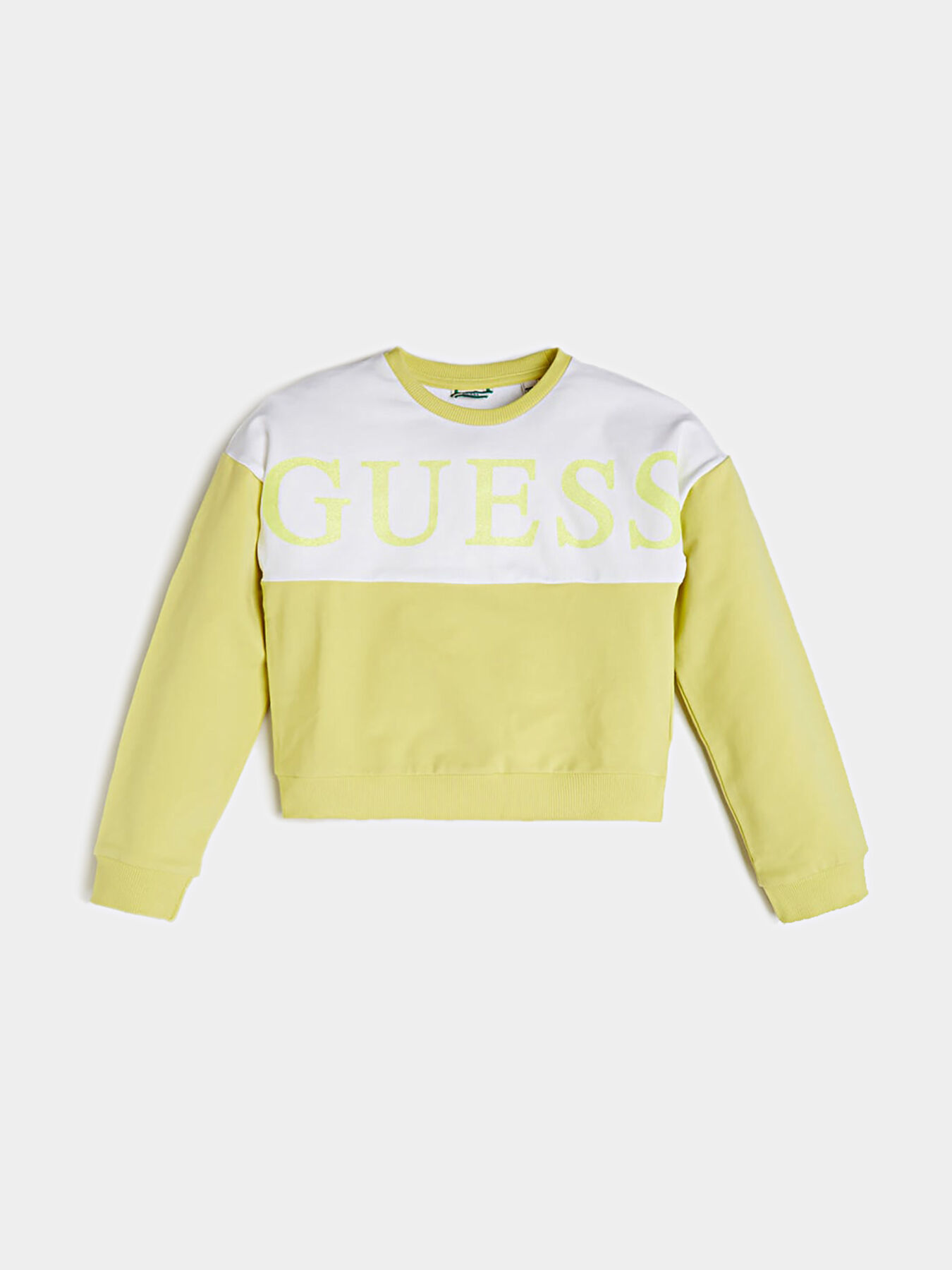 Sweatshirt with glitter logo brand GUESS Globalbrandsstore en
