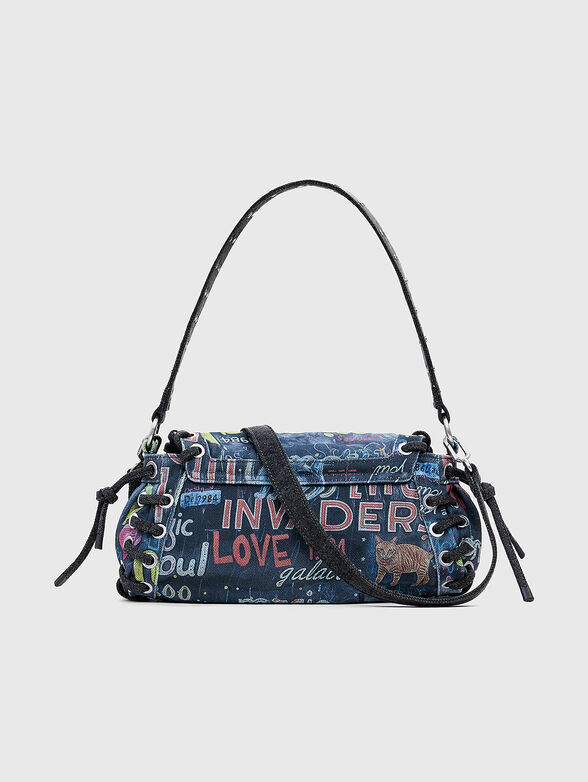Crossbody bag with graffiti print - 3