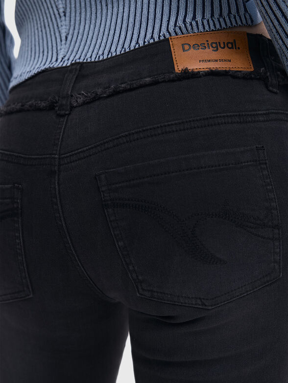 Flared jeans with fringes  - 3