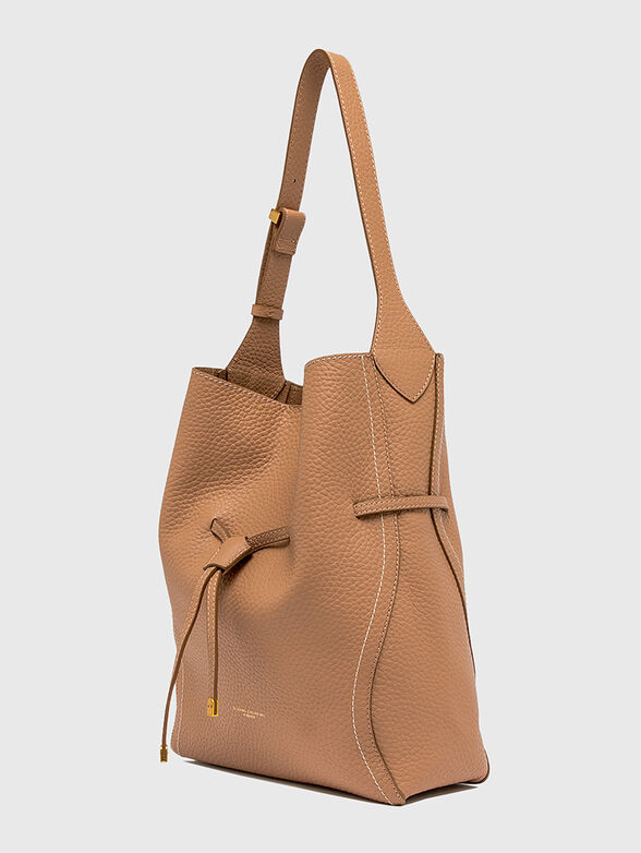 SIENNA leather bag in beige - 2