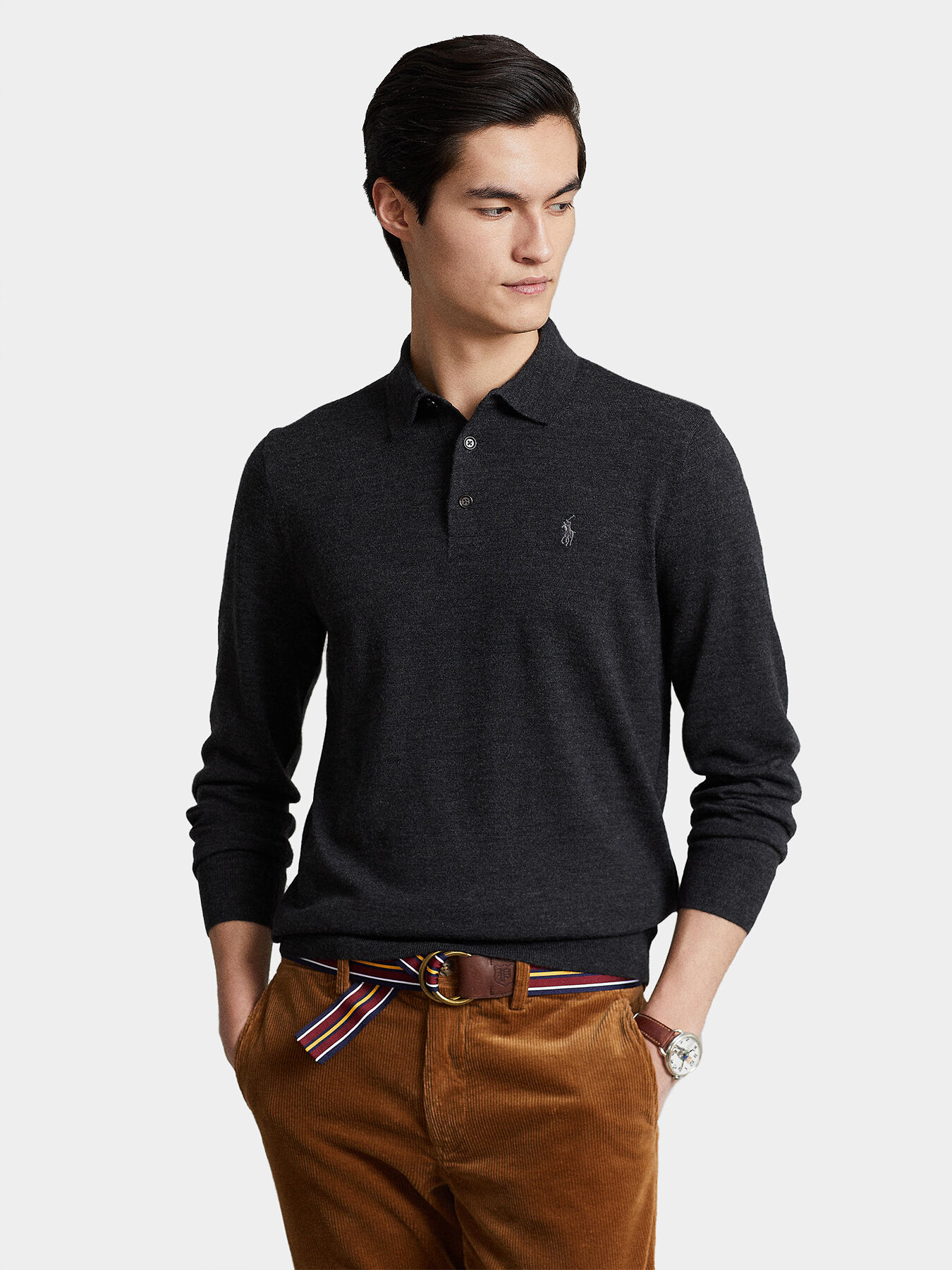 Ralph lauren discount button cuff sweater