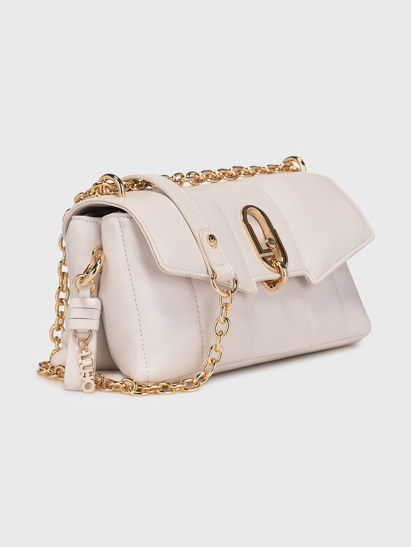 Black crossbody bag with metal logo detail - 4