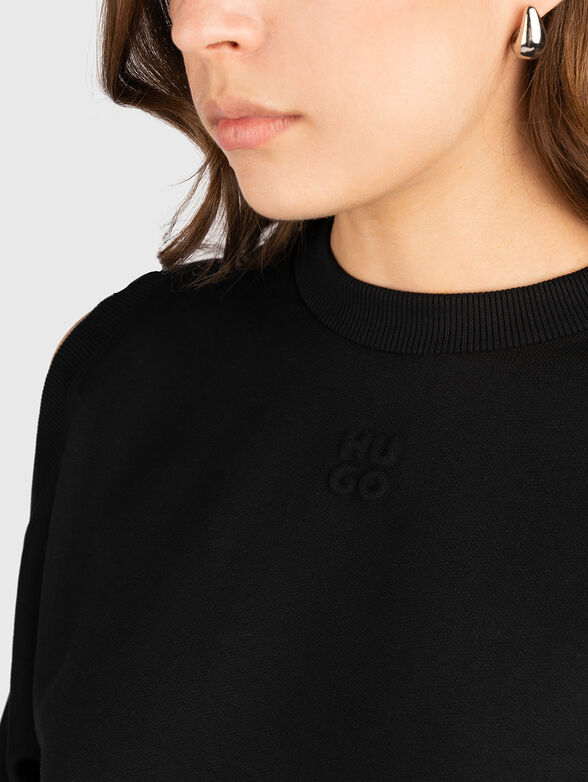 DILARIS short sweatshirt with cut-out details - 4