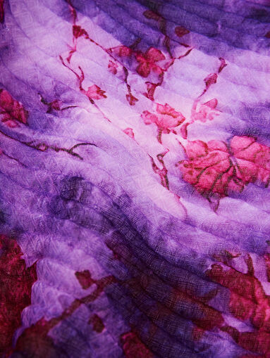 ALINA scarf with floral print - 4