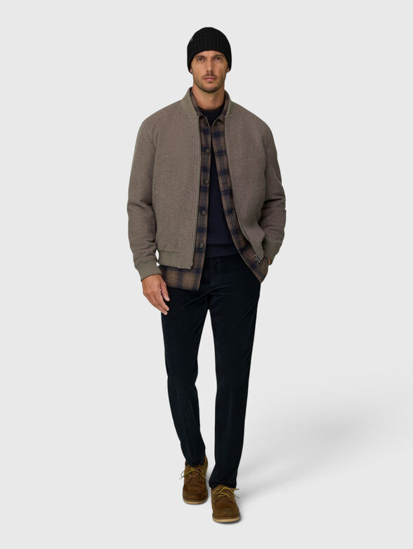 Wool blend bomber jacket - 2
