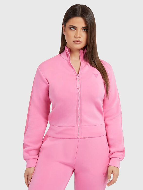 NEW ALLIE sweatshirt with zipper and logo straps - 1