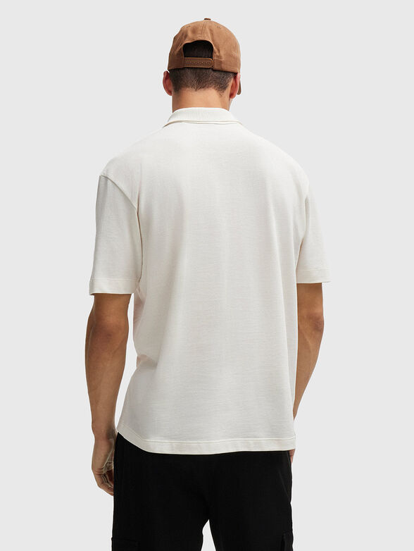 Black polo shirt with logo detail - 3