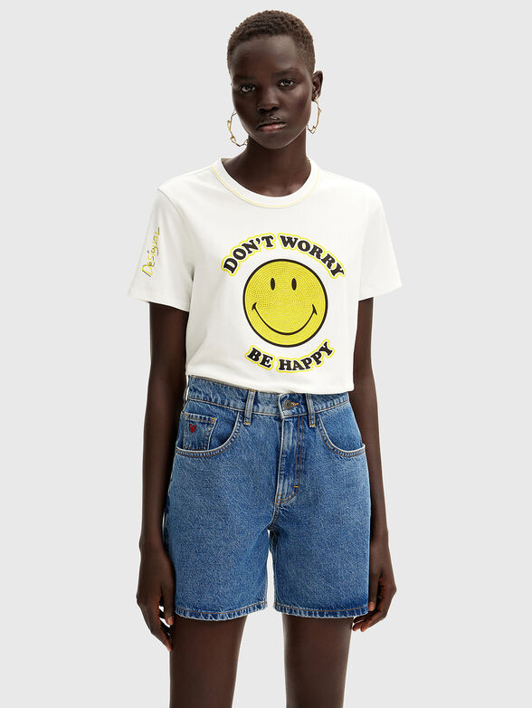SMILEY print T-shirt  - 1