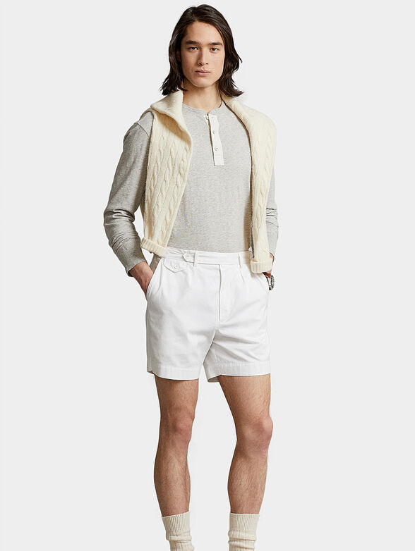 Cotton blouse with long sleeve - 2