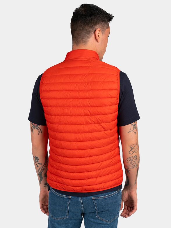 Bright orange vest with logo detail - 3