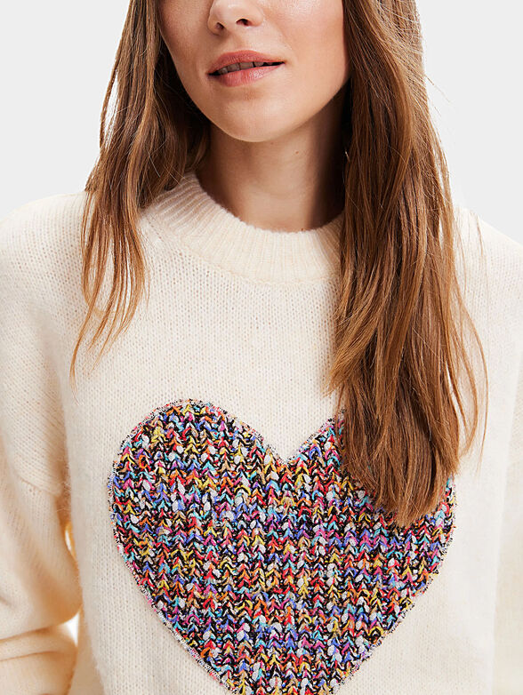 CORY sweater with contrasting accent - 4