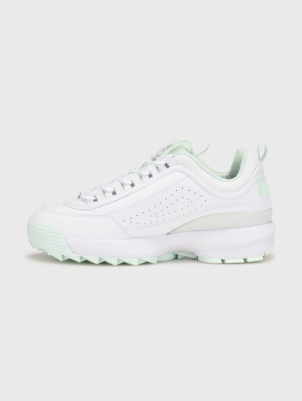 DISRUPTOR T white sports shoes with logo - 4