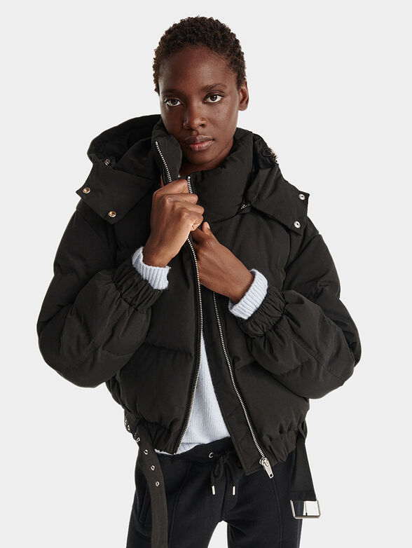 Short model hooded down jacket  - 1