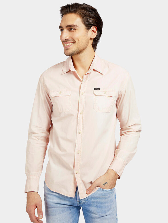 MOSES Cotton shirt in green color - 1