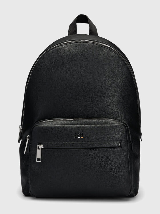 Black backpack with mini logo detail - 1
