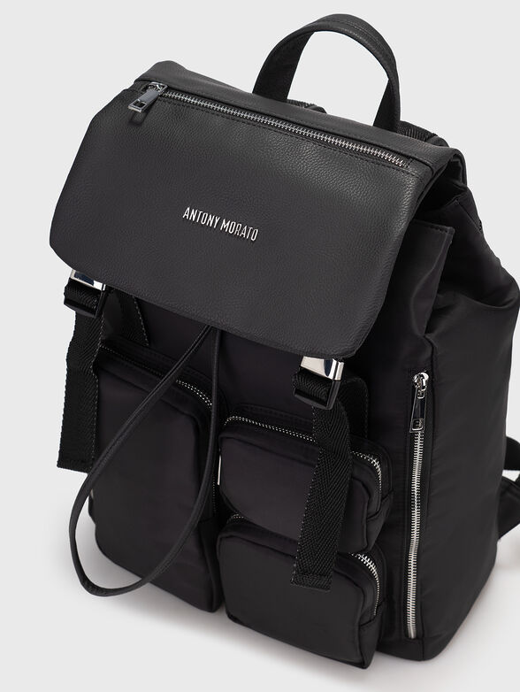Backpack with accent pockets and logo - 3