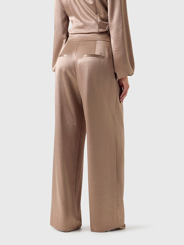 Satin trousers with pleats - 2