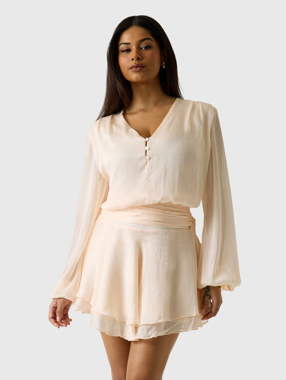 Mini ruffled dress - 1