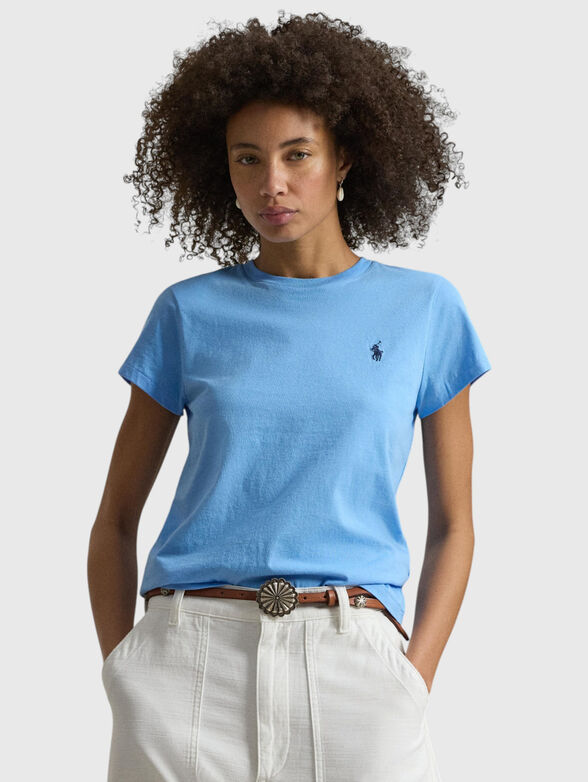 Cotton T-shirt with a crew neck - 1