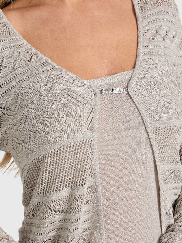 NELLIE cardigan with openwork motifs - 4