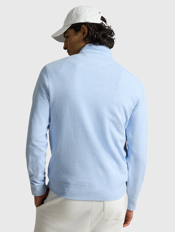 Blue sweater with zip  - 2