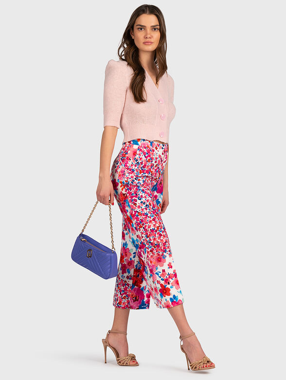 MATHILDE pink cropped cardigan - 2