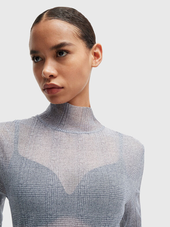 EMATA blouse with sheer effect - 4