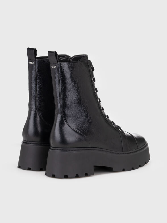 Black leather boots - 3