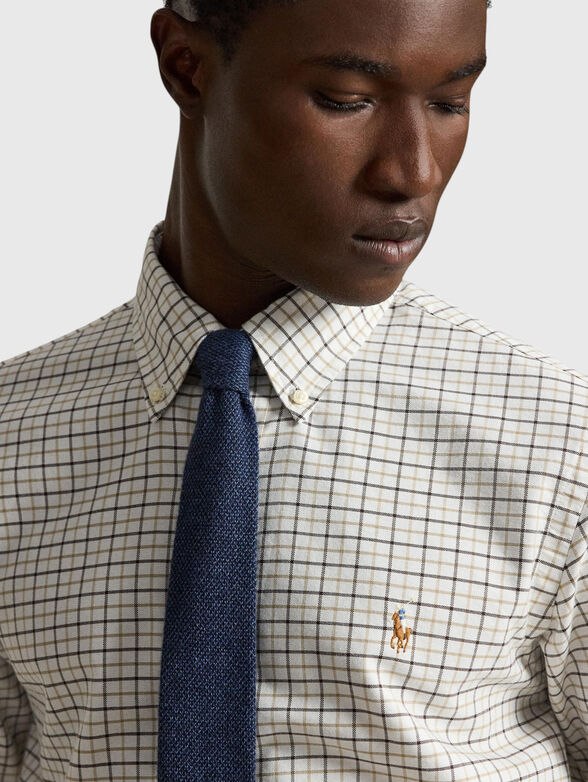 Long-sleeved checkered shirt - 4