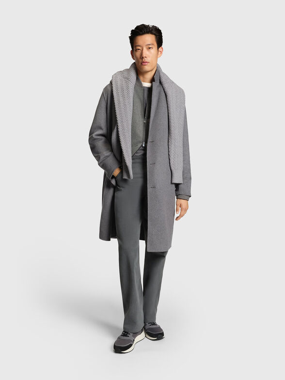 Single breasted wool blend coat - 2