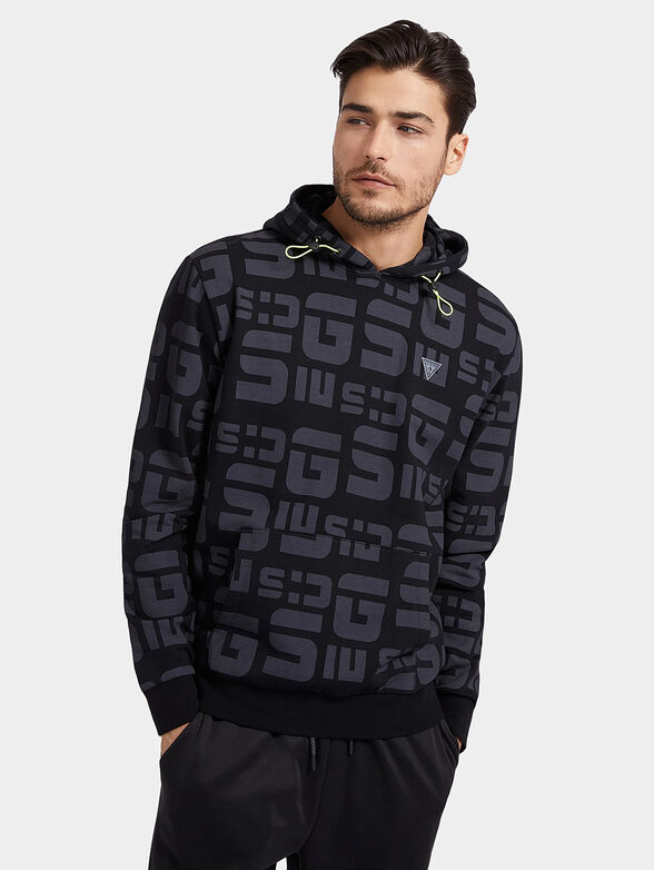 GALEN hooded sweatshirt with logo print - 1