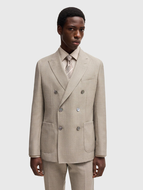 Slim blazer in wool - 0