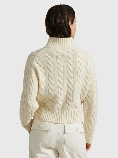 Wool and cashmere zip sweater - 3