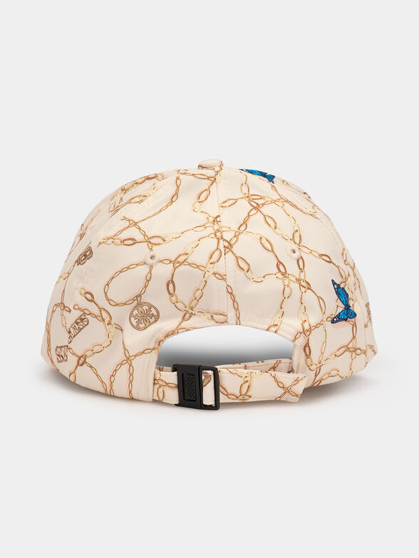 Baseball cap with logo and gold print - 2