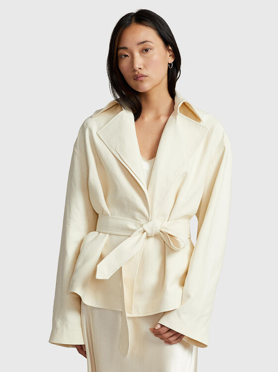 Short cotton trench  - 1