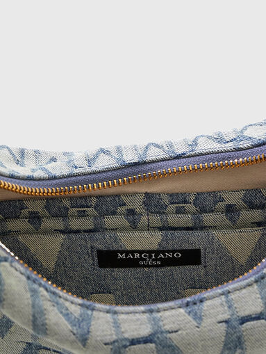 Denim bag with accent print - 5