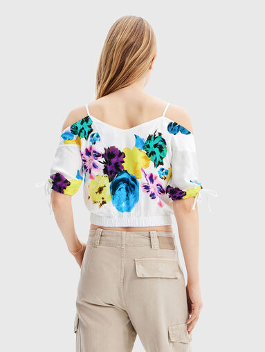 Top with floral print - 2
