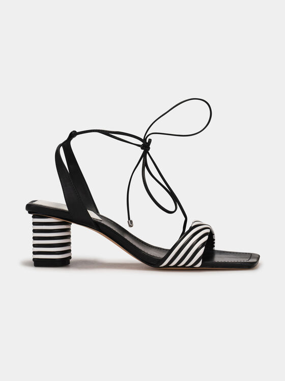 Black heeled sandals - 1