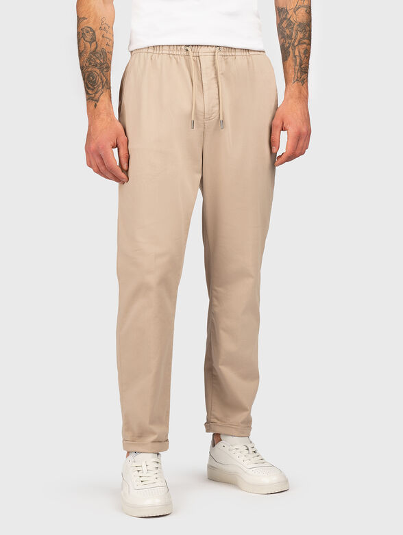 AXEL chino trousers with elastic waist - 0
