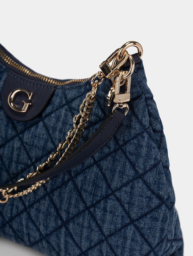 GILLIAN denim bag with quilted effect - 5