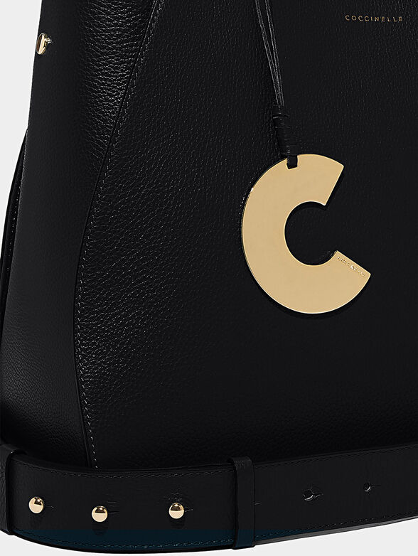 CONCRETE Black leather bag - 2