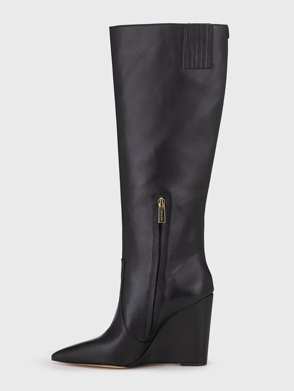 ISRA black leather boots - 4