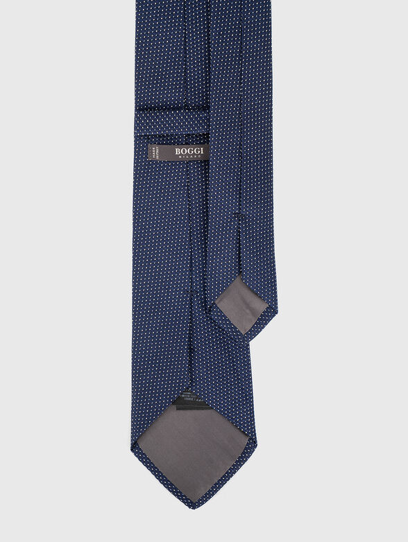 Blue printed tie - 2