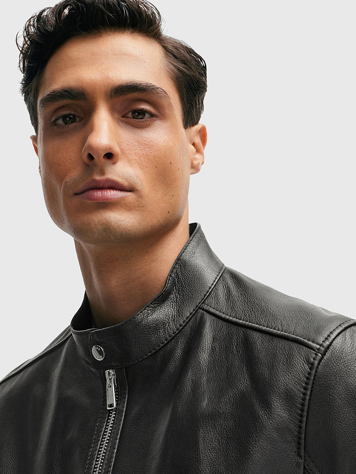 【中古】 Boss Men BossMen MANSELL leather jacket brand BOSS — Globalbrandsstore.com/en