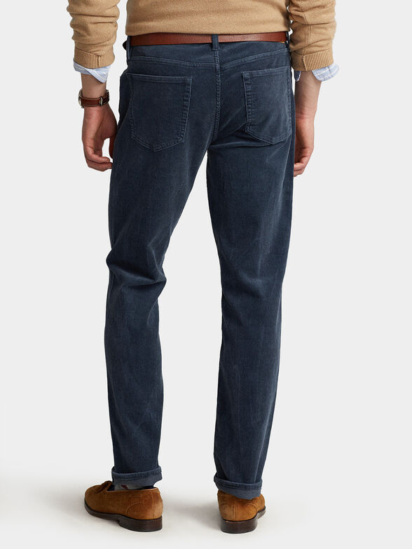 VARICK blue velvet jeans - 2