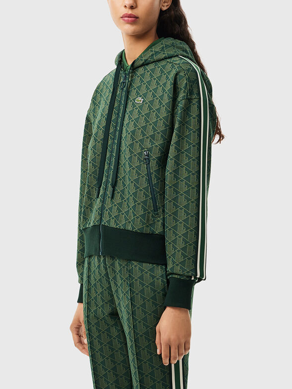 Sweatshirt with monogram logo print - 1