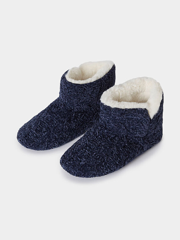 Boot type blue slippers - 1