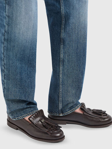 Straight jeans with logo detail - 4